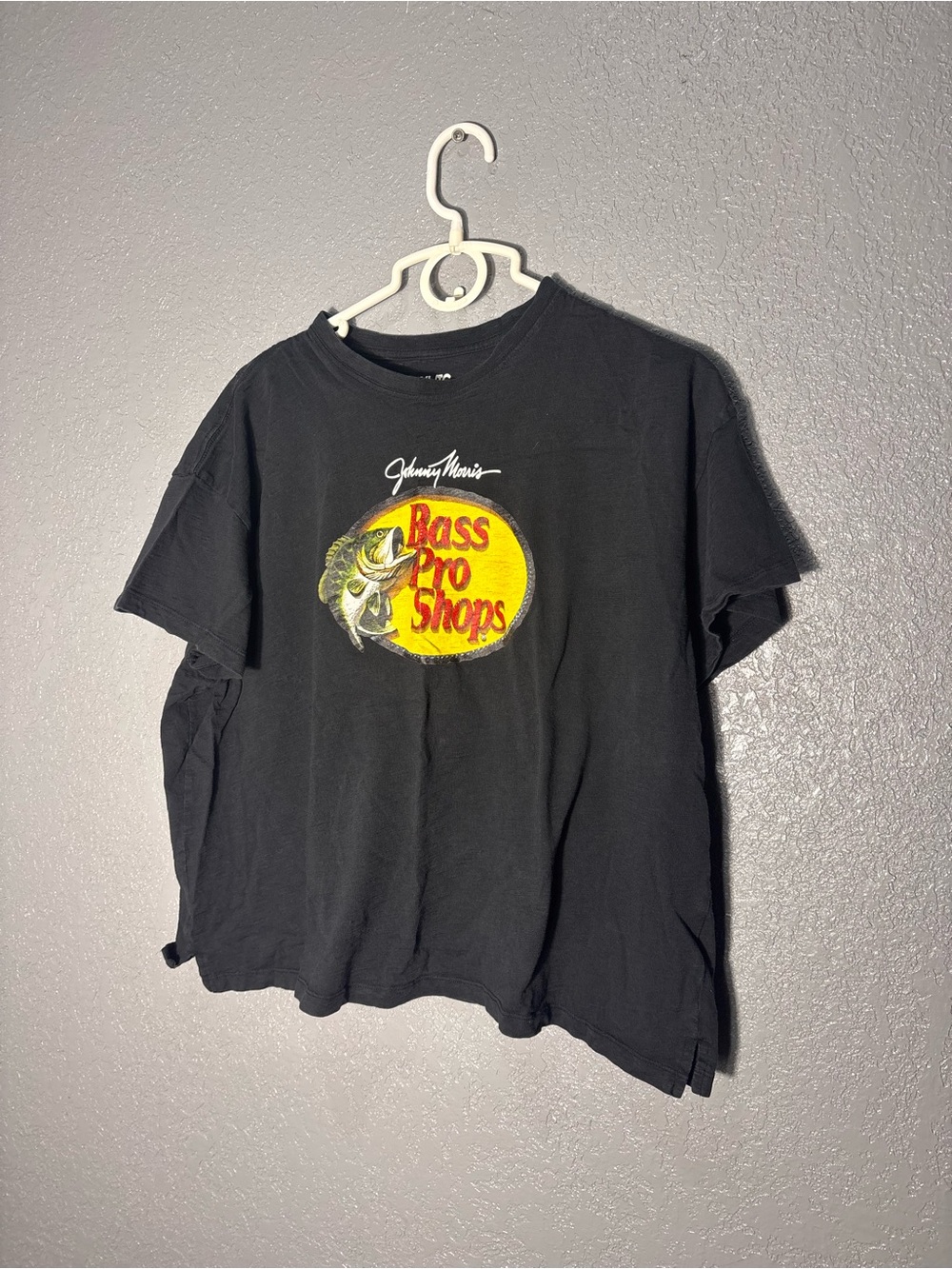 Bass Pro Shops Black Graphic Tee - Johnny Morris Logo